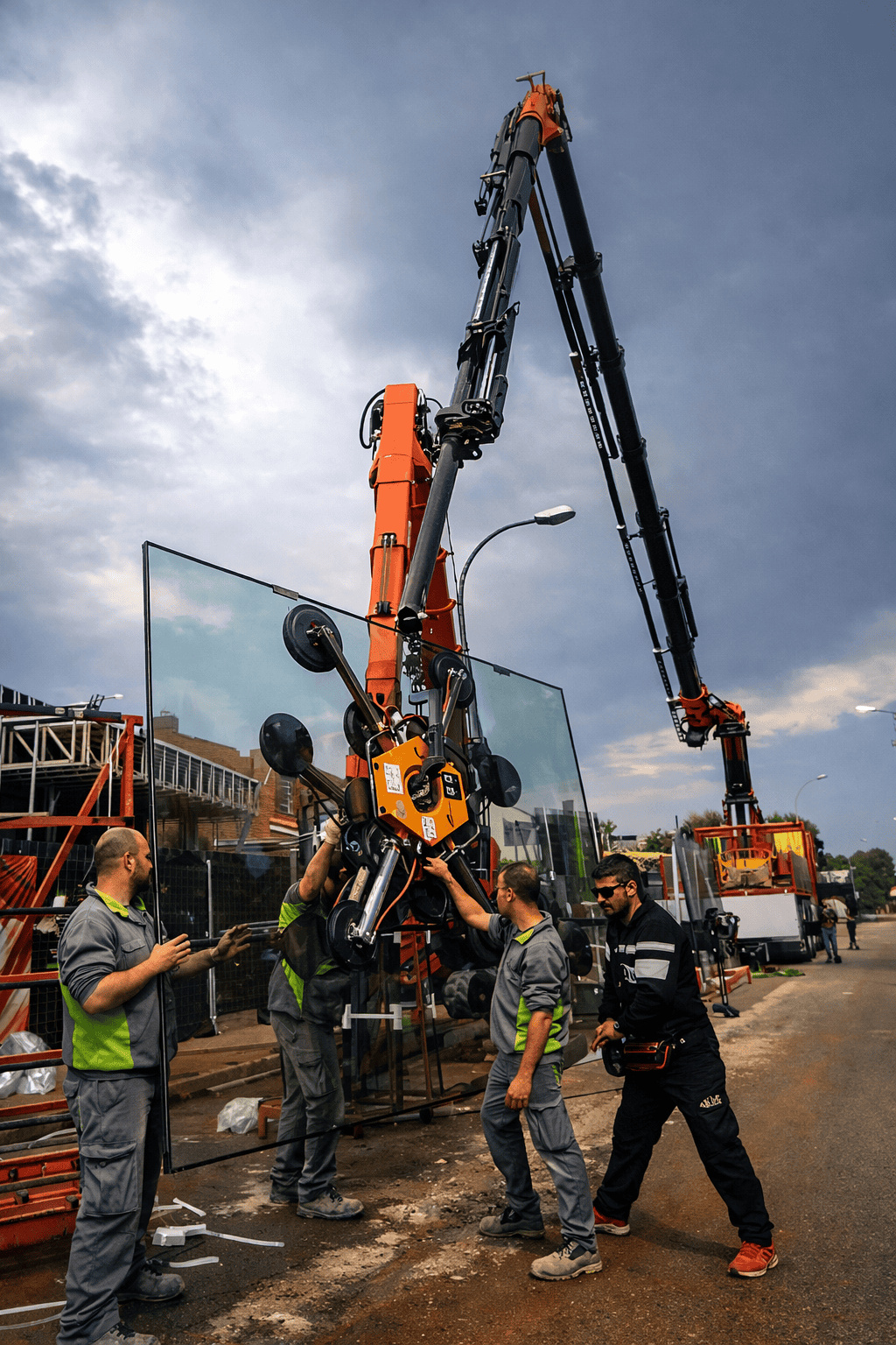 Montaj sticlă și geamuri cu echipamente moderne.